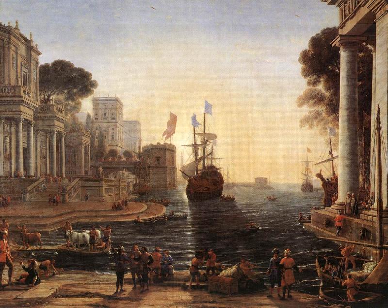 Claude Lorrain Ulysses Returns Chryseis to her Father vgh Norge oil painting art